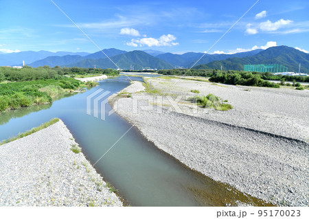 長野大橋／犀川より下流方向を望む(長野県長野市)【2022.9】 95170023