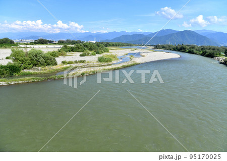 長野大橋/犀川より下流方向を望む(長野県長野市)【2022.9】 長野大橋/犀川より下流方向を望む(長野県長野市)【2022.9】 95170025