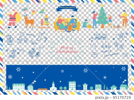 クリスマスを楽しむ人達 95170729
