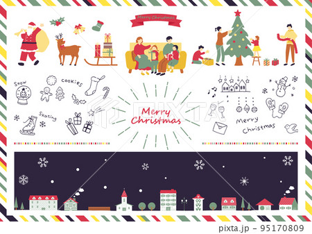 クリスマスを楽しむ人達 95170809