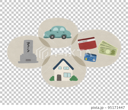 Watercolor assets hand-drawn illustration material Watercolor assets hand-drawn illustration material 95171447