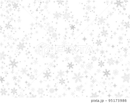 雪の結晶の線画壁紙①(黒) 95173986