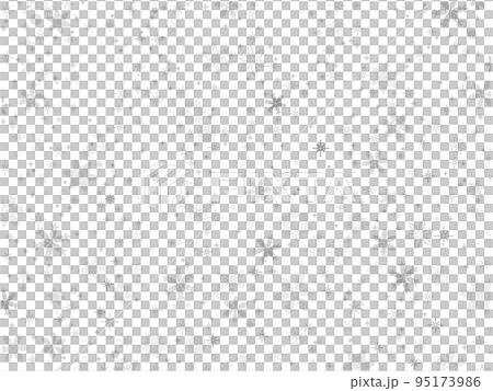雪の結晶の線画壁紙①(黒) 95173986