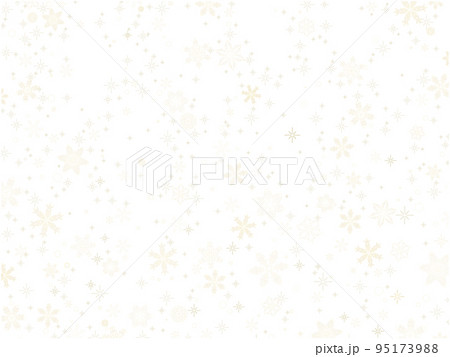 雪の結晶の線画壁紙①(金) 95173988