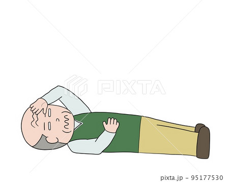 倒れてる老人 95177530