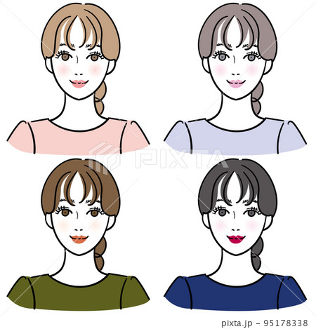 パーソナルカラー診断風女性セット 95178338