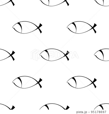 Hand Drawn Fishes Pattern Hand Drawn Fishes Pattern 95178697