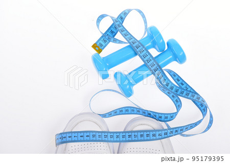 Sport shoes and equipment for healthy shape. 95179395