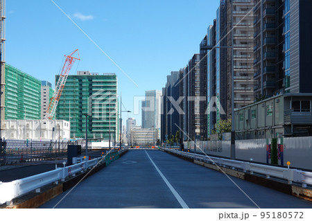 再開発が進む晴海五丁目西地区(選手村跡地の整備) 再開発が進む晴海五丁目西地区(選手村跡地の整備) 95180572