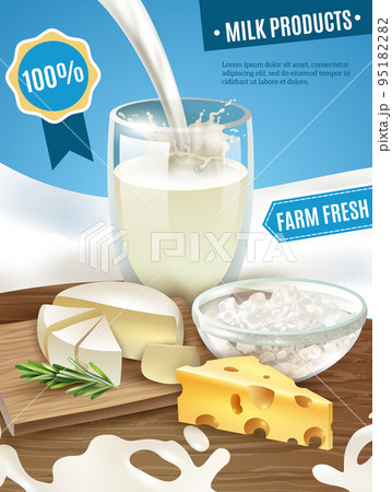 Dairy Products Background Dairy Products Background 95182282
