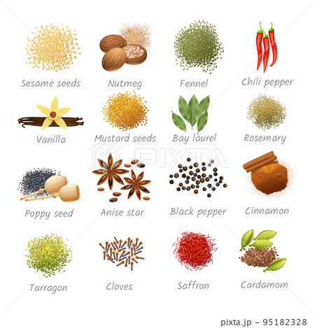 Icons Set Of Spices Icons Set Of Spices 95182328