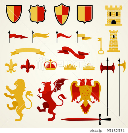 Heraldic Elements Set 95182531