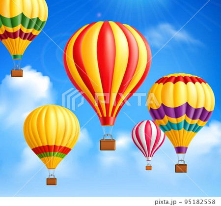 Hot Air Balloons Background 95182558