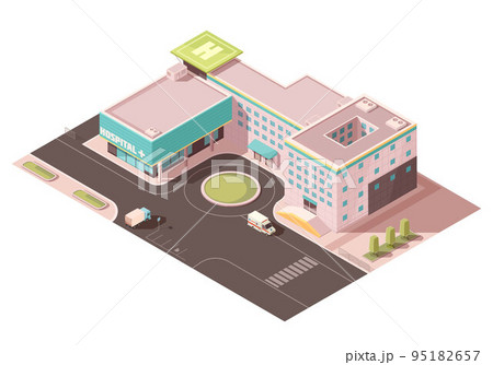 Hospital Isometric Mockup Hospital Isometric Mockup 95182657