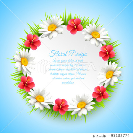 Daisy Realistic Multicolored Composition Daisy Realistic Multicolored Composition 95182774