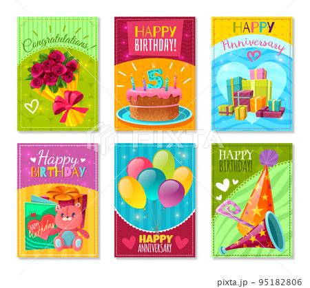 Happy Birthday Greeting Cards 95182806