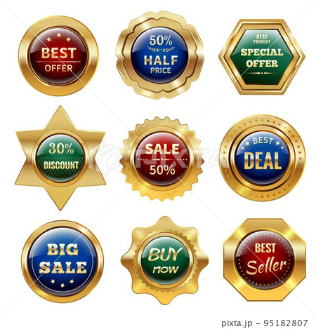 Golden Sale Labels 95182807