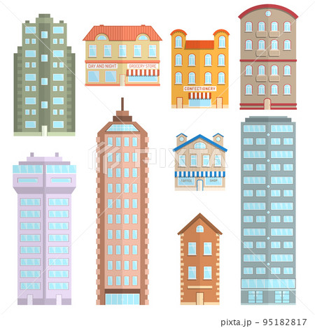 House Icons Flat Set House Icons Flat Set 95182817