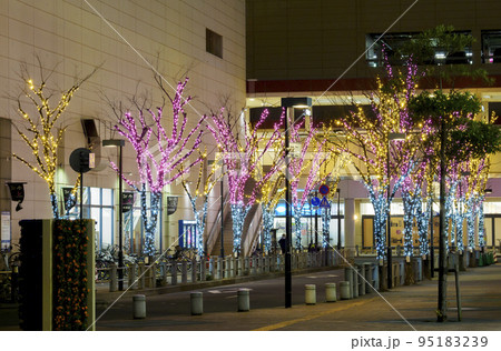 東京メトロ東西線妙典駅前イルミネーション 東京メトロ東西線妙典駅前イルミネーション 95183239