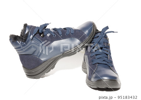 winter boots on a white background 95183432