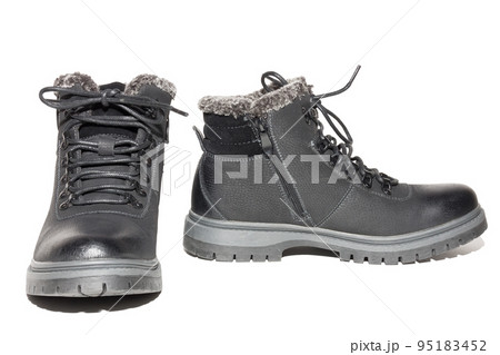 winter boots on a white background 95183452