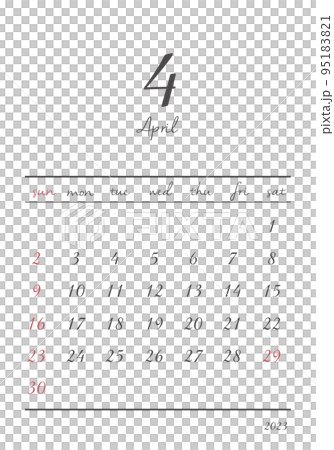 2023_April_fashionable calendar_vertical 95183821