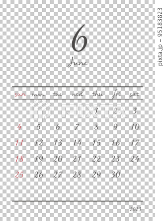 2023_June_fashionable calendar_vertical 95183823