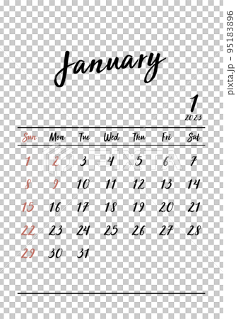 2023_January_simple calendar_vertical 95183896