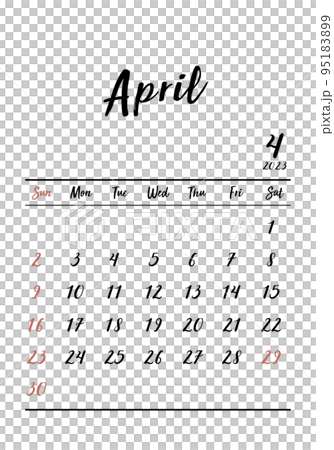 2023_April_simple calendar_vertical 95183899