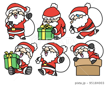 クリスマスイラストサンタクロース 95184003