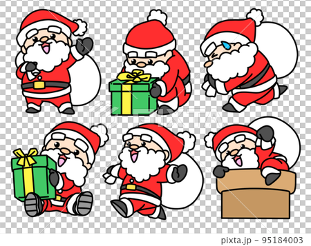 クリスマスイラストサンタクロース 95184003
