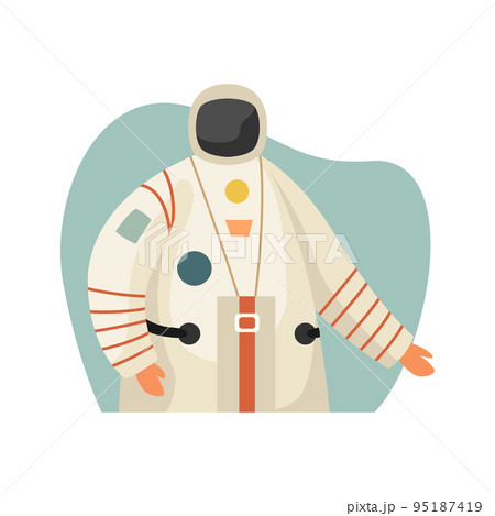 Vector illustration of an astronaut in a spacesuit. Profession. 95187419