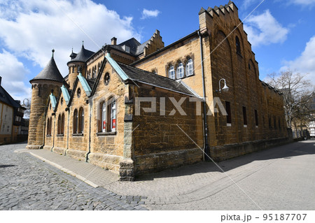 Former secondary school Hoher Weg in Goslar in the style of an old castle 95187707