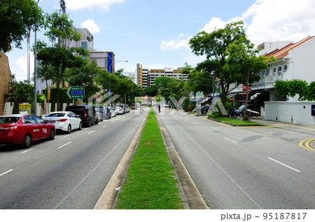 緑豊かな先進都市シンガポールの街の風景 95187817