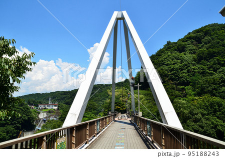 群馬県みどり市大間々町のはねたき橋 群馬県みどり市大間々町のはねたき橋 95188243