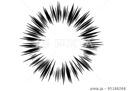 集中線。強調、目立つ、爆発アイコン。のイラスト素材 [95188268] - PIXTA