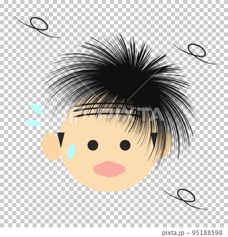 叔叔的假髮在風中滑落。 95188598