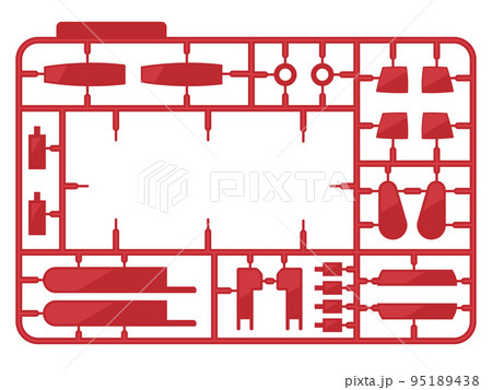 プラモデルのランナーのフレーム プラモデルのランナーのフレーム 95189438