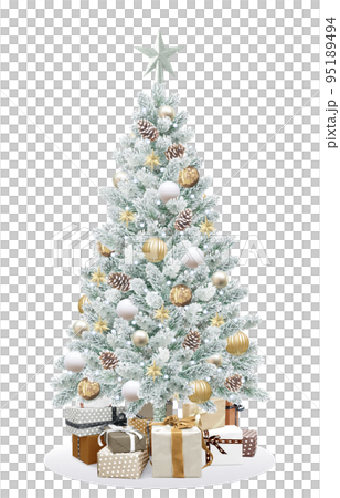 逼真的聖誕樹插圖 95189494