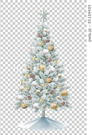 リアルなクリスマスツリーのイラスト 95189495