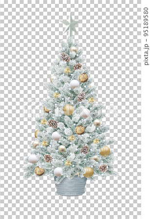 realistic christmas tree illustration 95189580