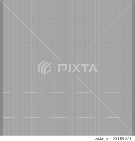 Asian Traditional Bamboo Carpet. Grey Japanese Table Mat. Top View 95189973