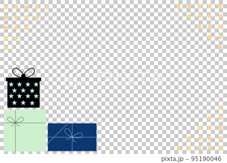 Nordic style simple gift box frame postcard 95190046