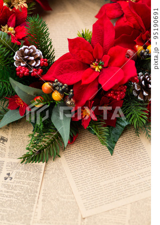 クリスマスリース 95190691