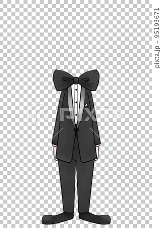 ボディーパーツ・余白あり　タキシードセット 95193671
