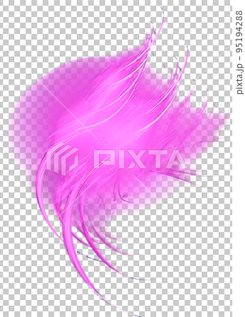 bright pink abstract pattern, wave, isolated element, decor 95194288