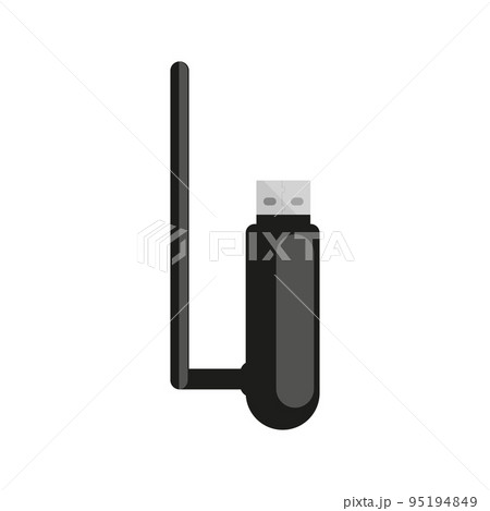 moral Pickering Massage USB wifi adapter compact wireless web black...のイラスト素材 [95194849] - PIXTA