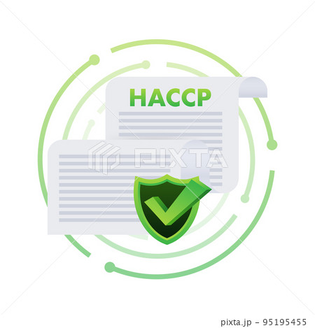 HACCP Certified icon on white background. Vector stock illustration. 95195455