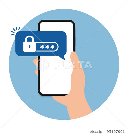 Mobile phone unlocked notification button and password field notice vector, concept of smartphone security alert, personal access, user authorization, login, protection technology icon Mobile phone unlocked notification button and password field notice vector, concept of smartphone security alert, personal access, user authorization, login, protection technology icon 95197001