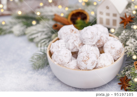 Traditional Christmas cookies with almonds Traditional Christmas cookies with almonds 95197105